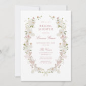 Romantisch Soft Blush Lijst Vrijgezellenfeest Kaart (Voorkant)