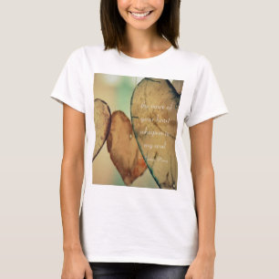 Romantisch Soulmate Gedicht Houten Harten Grafisch T-shirt