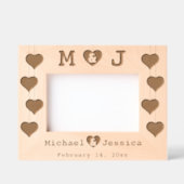 Romantisch Souvenir voor een Koppel met Namen & In Gegraveerde Lijstjes (Voorkant)