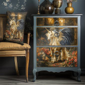 Romantisch Sprookjesbos Eenhoorn Met Vleugels Kussen