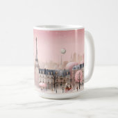 Romantisch stadsgezicht van Parijs Koffiemok (Voorkant rechts)