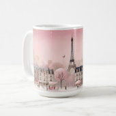 Romantisch stadsgezicht van Parijs Koffiemok (Voorkant links)