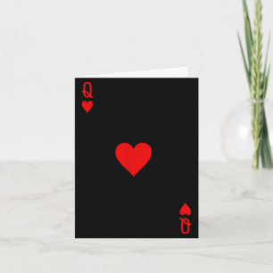 Romantisch stel kust Queen Of Hearts Ker speelkaar Kaart