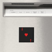Romantisch stel kust Queen of Hearts Ker speelkaar Magneet (Insitu (Vaatwasser))