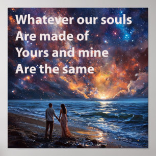 💞 Romantisch stel liefde Valentijn citatentekenin Poster