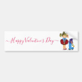 Romantisch stel liefde valentijnsdag kus sticker (Voorkant)