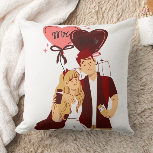 Romantisch stel liefdekussen kussen (Deken)