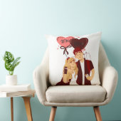 Romantisch Stel Liefdeskussen Kussen (Stoel)