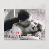 Romantisch stel  retro liefde Valentijnsdag Feestdagenkaart (Voorkant)