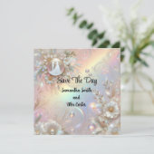 Romantisch Stel Save The Date (Staand voorkant)