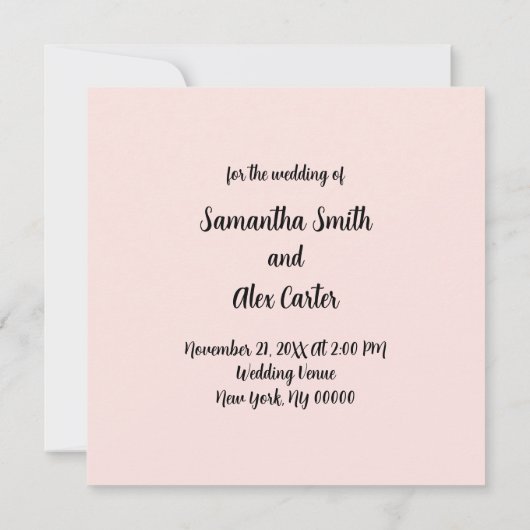 Romantisch Stel Save The Date (Achterkant)