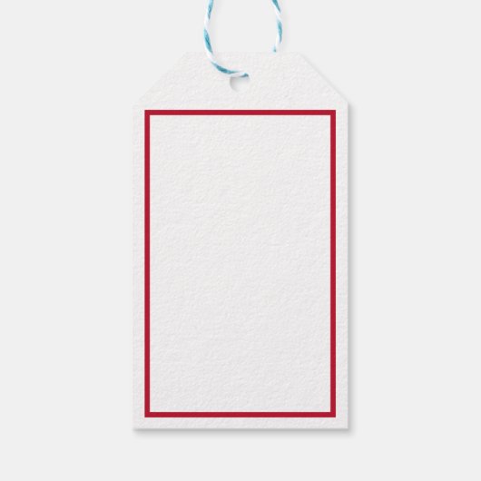 Romantisch Stel Silhouet Rode Harten Persoonlijk Cadeaulabel (Achterkant)