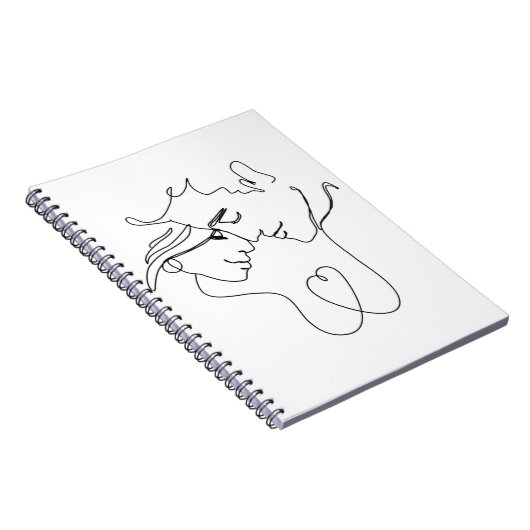 Romantisch stel Tekening Notitieboek (Rechterzijde)