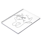 Romantisch stel Tekening Notitieboek (Linkerzijde)