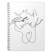 Romantisch stel Tekening Notitieboek (Voorkant)