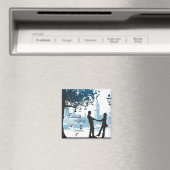 Romantisch stel verliefd op de datum aankondiging magneet (Insitu (Vaatwasser))