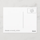 Romantisch stel verliefd op kussen in de regen briefkaart (Achterkant)