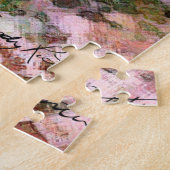 Romantisch stel verliefd op kussen in de regen legpuzzel (Zijkant)