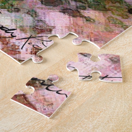 Romantisch stel verliefd op kussen in de regen legpuzzel (Zijkant)