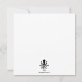 Romantisch stel water save the date kaart (Achterkant)