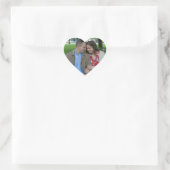 Romantisch stel zit dicht bij elkaar hart sticker (Tas)
