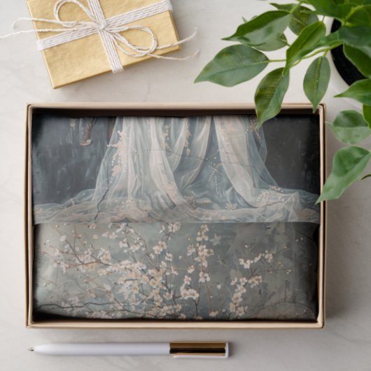 Romantisch stilleven Moody Bloemen Weefselpapier Tissuepapier (Geschenk)