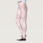 Romantisch Stof Roze Geometrisch Patroon Leggings (Links)