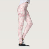 Romantisch Stof Roze Geometrisch Patroon Leggings (Rechts)