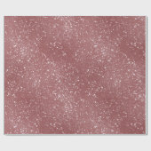 Romantisch Stof Roze Glitter Wit Glitter Patroon Cadeaupapier (Vlak)