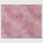 Romantisch Stof Roze Glitter Wit Patroon Cadeaupapier (Vlak)
