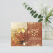 Romantisch  strand Save the Date briefkaart (Staand voorkant)