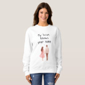 Romantisch sweatshirt voor koppels, Valentijnsdag (Voorkant volledig)