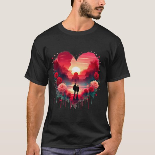 Romantisch  t-shirt (Voorkant)