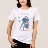 Romantisch T-shirt voor koppels (Voorkant)