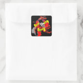 Romantisch Tattoo Vierkante Sticker (Tas)