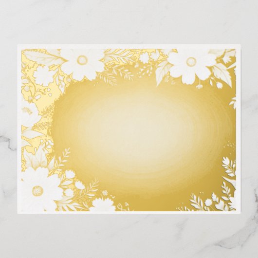 Romantisch thema folie feestdagen briefkaart (Voorkant)