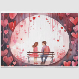 romantisch tissuepapier