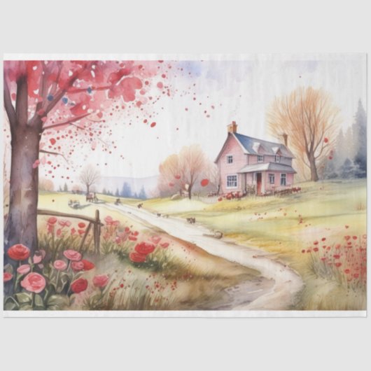 romantisch tissuepapier (Voorkant)