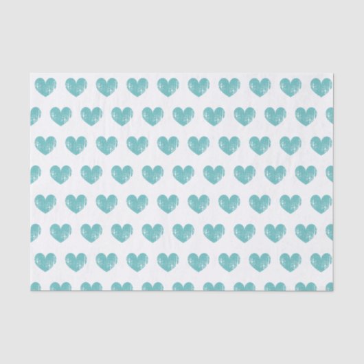 Romantisch tissuepapier met verontruste blauwgroen (Voorkant)