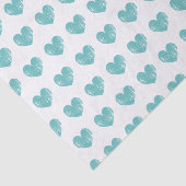 Romantisch tissuepapier met verontruste blauwgroen (Detail)