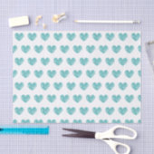 Romantisch tissuepapier met verontruste blauwgroen (Craft)