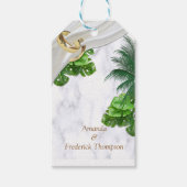 Romantisch Tropisch geschenk Label Cadeaulabel (Voorkant)