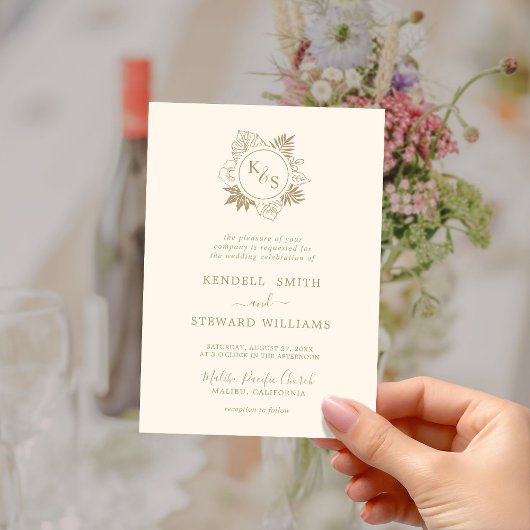 Romantisch Tropisch groen Bruiloft Save the Date Kaart