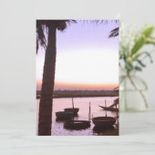 Romantisch tropisch landschap Hoesje-Mate iPhone c Bedankkaart (Staand voorkant)