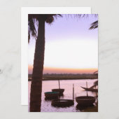 Romantisch tropisch landschap Hoesje-Mate iPhone c Bedankkaart (Voorkant / Achterkant)