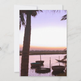 Romantisch tropisch landschap Hoesje-Mate iPhone c Bedankkaart