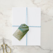 Romantisch Tropisch Strand Palmenbladeren Cadeaulabel (Met Touw)