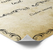 romantisch trouwbord poster (Hoek)