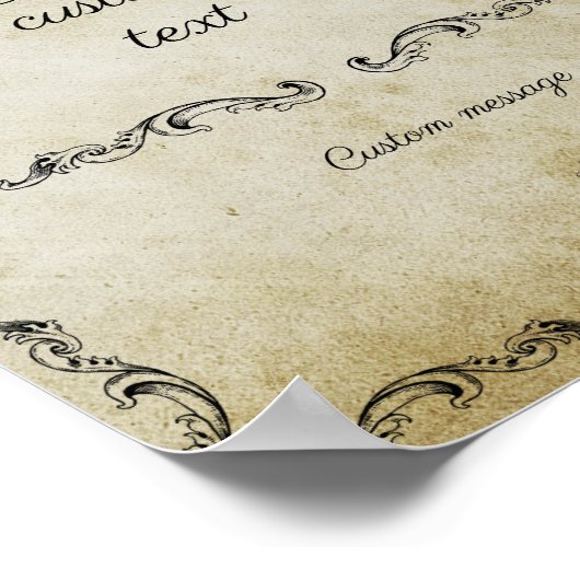  romantisch trouwbord poster (Hoek)