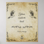  romantisch trouwbord poster (Voorkant)